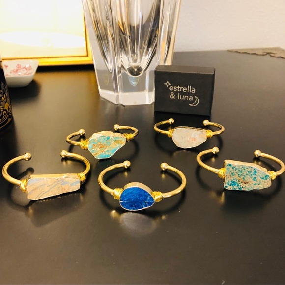 Raw Jasper Sea Sediment 14K Gold Bracelet 5⭐️ - Picture 5 of 8